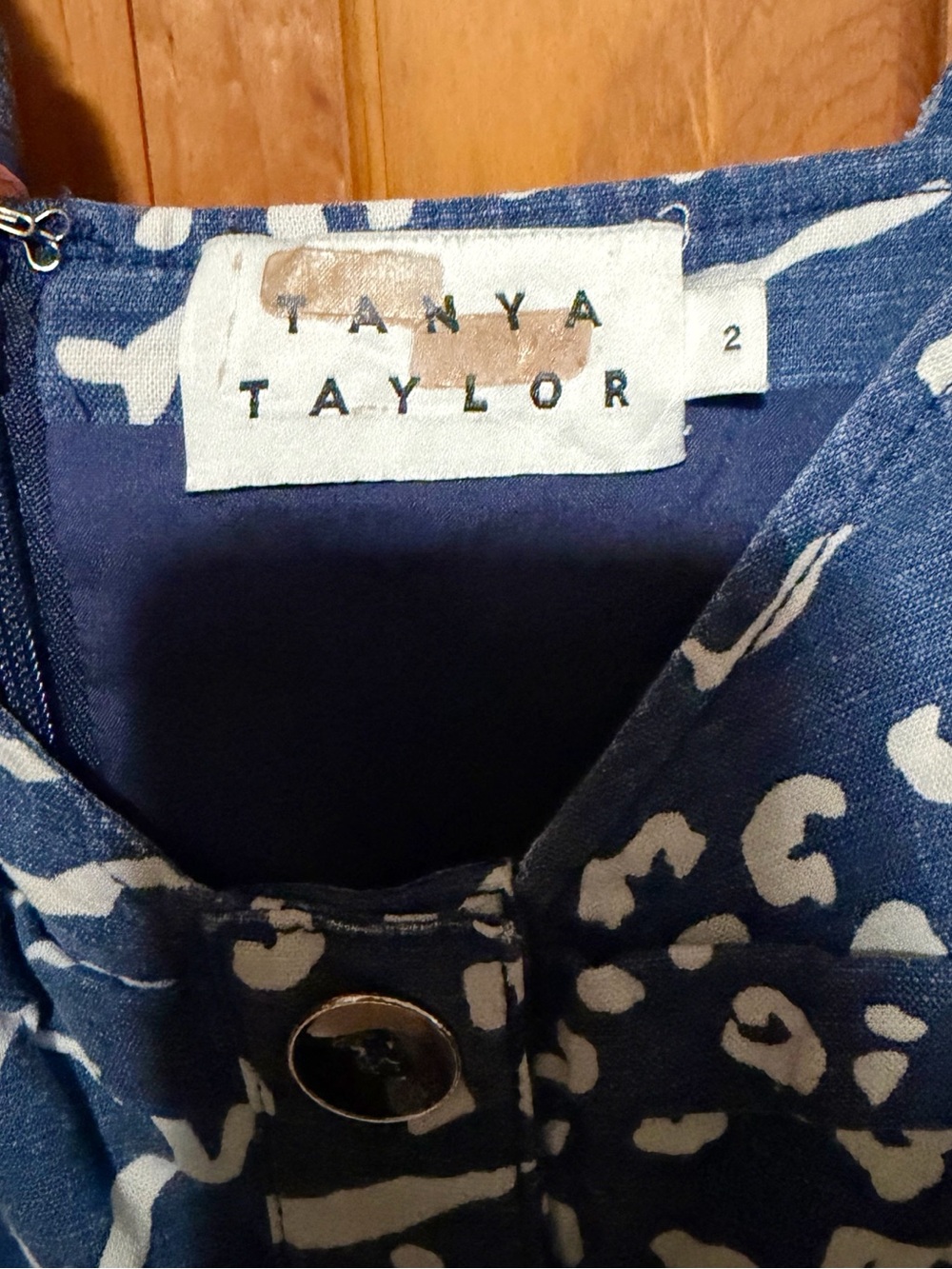 Tanya Taylor~Blue & White Printed Antonia Dress~Size 2~$495~ - Picture 7 of 7